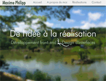 Tablet Screenshot of maxime-philipp.com